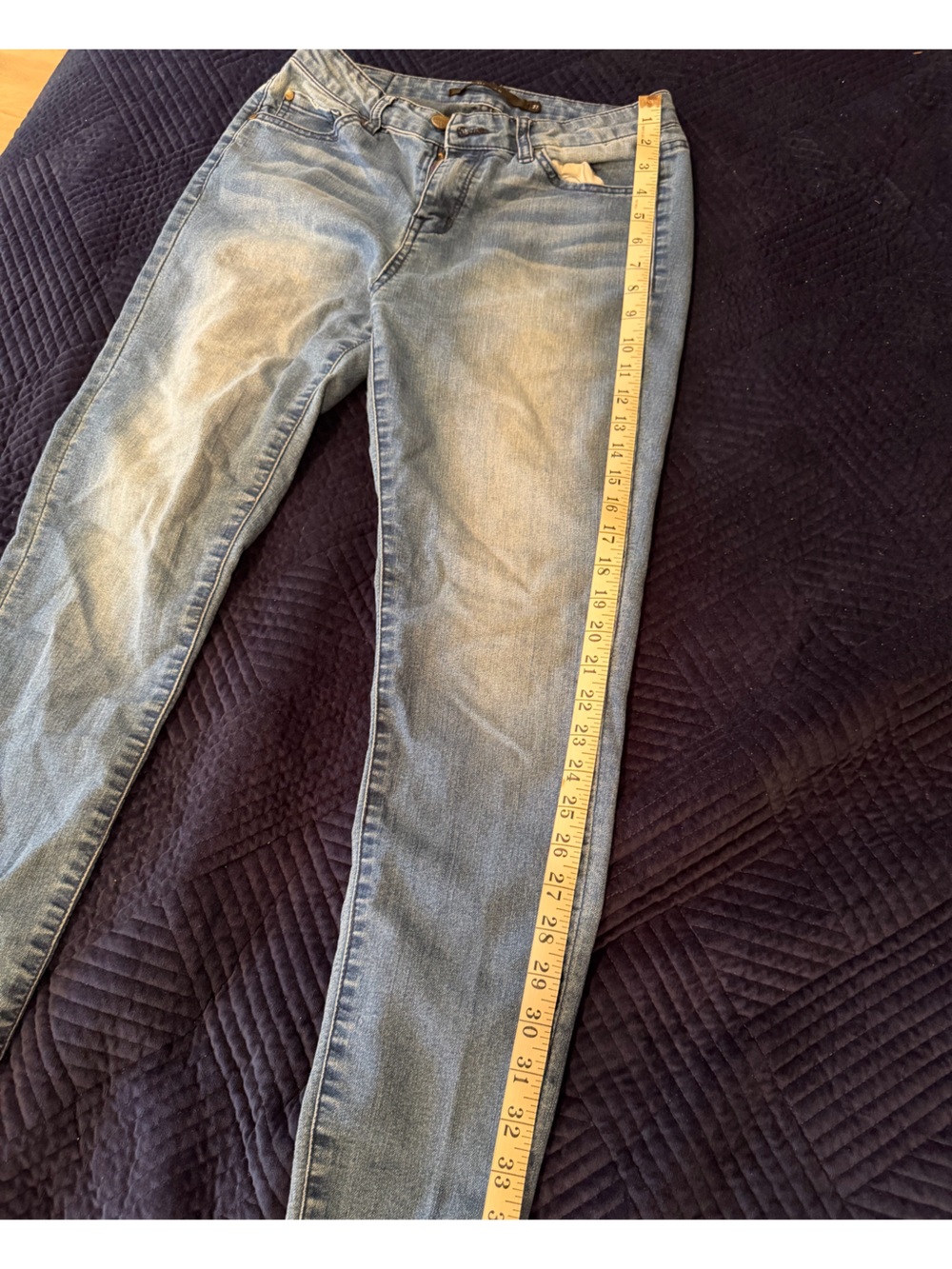 Harper Premium Denim | High-Rise Skinny Jeans in Light Wash - Picture 6 of 6